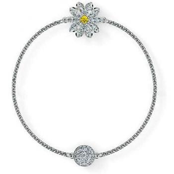 Swarovski Petali d'Argento Bianco con Placca Rodio