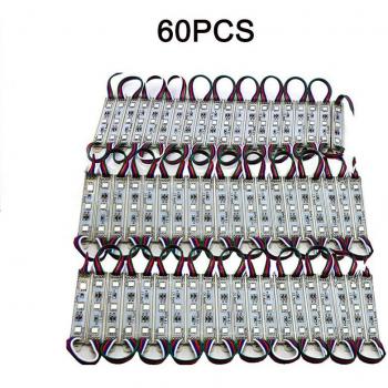 Módulos de luz LED RGB SMD 5050, 3 LEDs, ultrabrillantes, DC12V