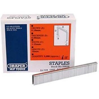 Draper Staple 16mm 5000 Pack