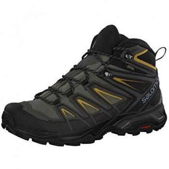 Zapatillas de Trekking Salomon X Ultra 3 Mid GTX, Caqui, 44 2/3