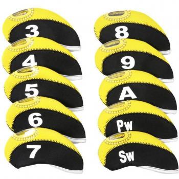 Accesorios de golf: fundas protectoras para cabezas de hierro con número incluido, pack de 10