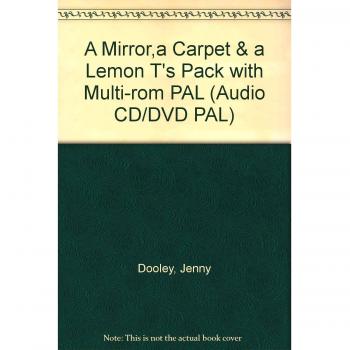 A mirror, a carpet and a lemon.