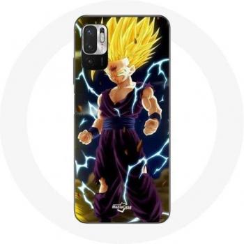 Involucro per Xiaomi Redmi Note 10 5G Dragon Ball Z Super SSJ2 Gohan