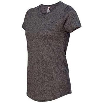 Anvil Ladies Heather Grey Short Sleeve T-Shirt