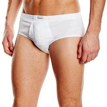 Mutande classiche bianche con apertura laterale 0527