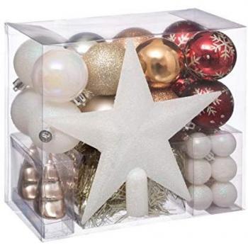 Merveille d’Argent – Kit Décoration Noël 44 boules