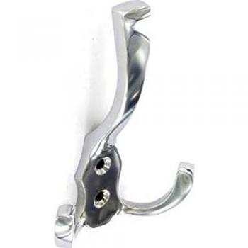 Chrome Overcoat Hanger, Triple Hook, 125mm