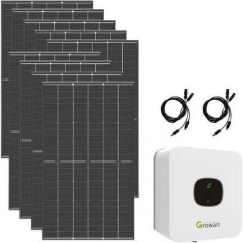 Komplettset Solaranlage 3kW Growatt und 9x Trina 440Wp, 2 Paar Solarkabel 10m GRATIS