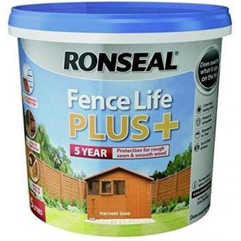 Ronseal Fence Life Plus in Harvest Gold