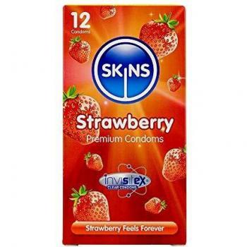 Skins 24-Pack Condoms, Strawberry Flavor