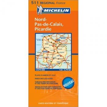 Carte routiere 511 nord pas de calais, picardie 2007