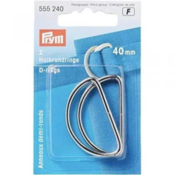 Anneaux demi-ronds 40 mm