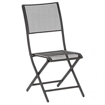 Gartenstuhl MERXX Samos, schwarz, B:42cm H:89cm T:54cm, 2er Set, stapelbar