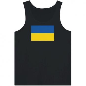 RedStar Black Vee – Unisex Short Sleeve – 100% Cotton – Body-Con Fit – Ukrainian Flag Motif