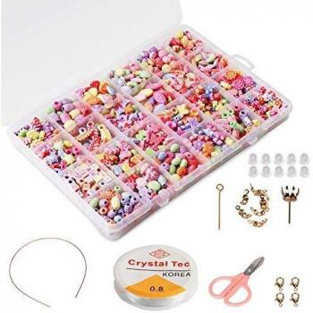 Perles de Bricolage Phogary pour Enfants (500 pièces)