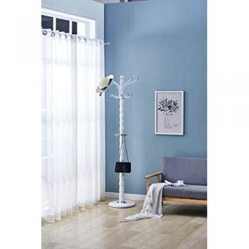 Marble-Base Vetro Thick-Tube Coat Rack