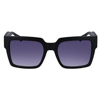Calvin Klein Black Square Frame Sunglasses with Contrast Details Accessories