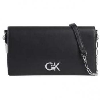 Borsa a tracolla Calvin Klein CK Mini Conv Chain Bag nera con catena