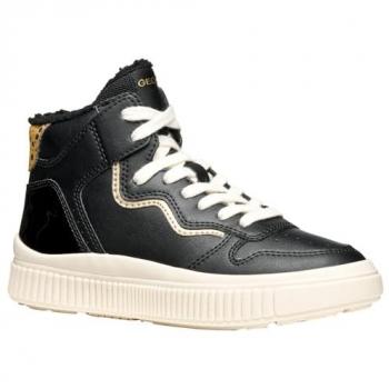 Baskets filles Laquinny noir GEOX