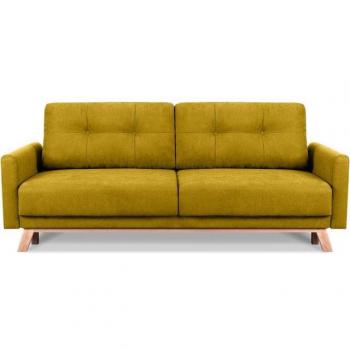KONSIMO® Schlafsofa VISNA – 3‑Sitzer, ausziehbare Liegefläche 193×146 cm