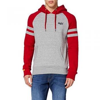 Sweat-Shirt À Capuche Superdry OL Classic Raglan, Gris