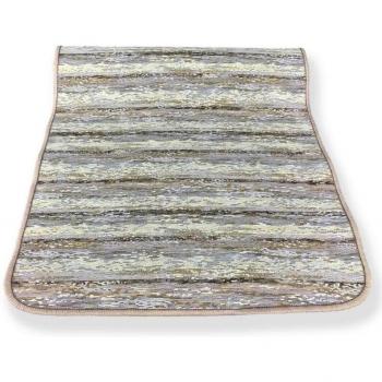 Bande de Tapis Caoutchouté Beige Antidérapant 55x240 cm