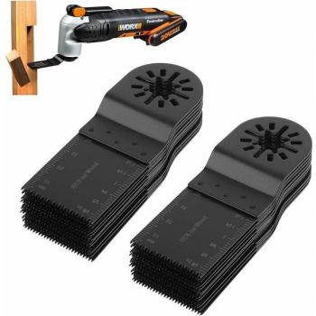 Accessoires oscillants 34 mm – 20 pcs Lames multifonction Bosch pour Makita, Ryobi, Milwaukee, Dremel, Rockwell