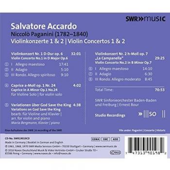 Concertos pour violon n°1 et n°2