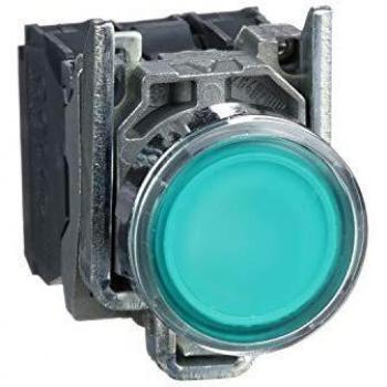 Schneider Electric Harmony XB4BW33B5 Pulsante Piatto 1 tasto Verde Sblocco a pressione 24V 1NO+1NC