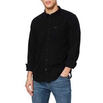 Chemise à Boutons Lee, Noir, Large Homme