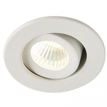 Saxby Tilt Lalo LED per Interni Vernice Bianco Opaco Trasparente 4000K