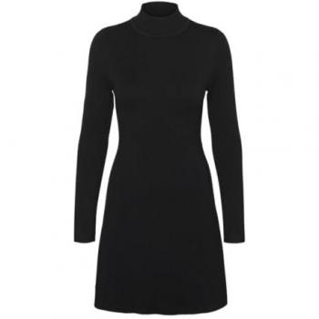 Vero Moda Tailliertes Strickkleid mit geripptem Mock-Neck Modell 'GOLD', Größe XS