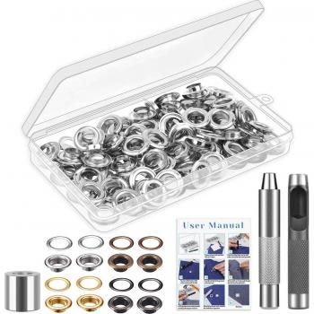 AnilloVersátil 10mm – Juego Completo de 100 Ojales