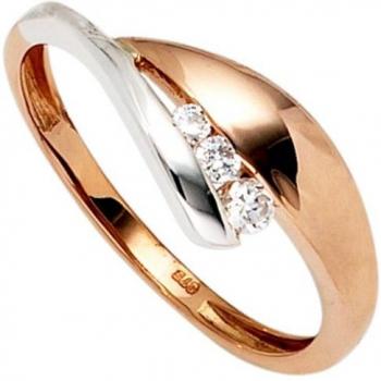 Exklusiver bicolor Goldring für Damen