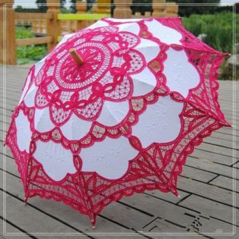 Vintage Hochzeit Regenschirm mit Spitzenverzierung