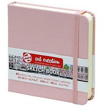 Cuaderno de bocetos Art Creation rosa 120 x 120 mm