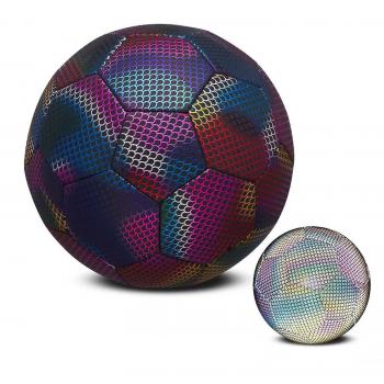 Balle de football nocturne multicolore taille 4 et 5