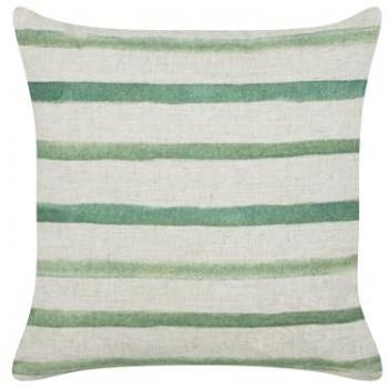 Coussin vert Kafra rayure 45 × 45 cm
