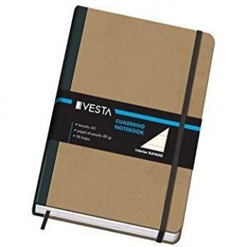 Vesta cuaderno Nature con goma A5 rayado 96 hojas
