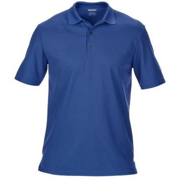 Gildan Men's 5‑Pack Royal L Double‑Piqué Performance Polo
