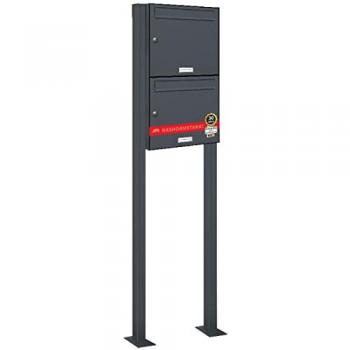 AL Briefkastensystem 2 Fach Premium in RAL 7016