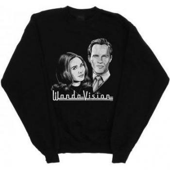 WandaVision Women's Black Sweatshirt with Stars L