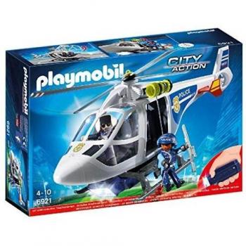 Playmobil 6921 City Action Police Helicopter with LED Lights