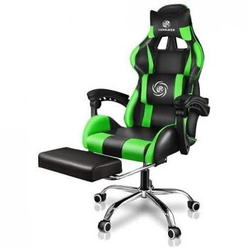 Sedia Gaming LUCKRACER Verde Massaggiante