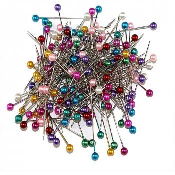 Colorful Pearl Head Pins 100 PCS for Crafting