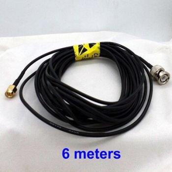 Cable Coaxial de Cobre Puro RG174 50 Ohm con Conectores BNC y SMA Macho