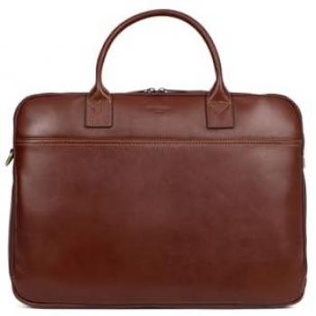 Trousse de documents 13'' A4 République, cuir brun