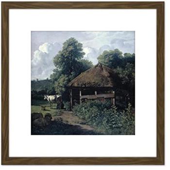 Brown Artery8 Van Troostwijk Farm Building Gelderland 8x8” Framed Print