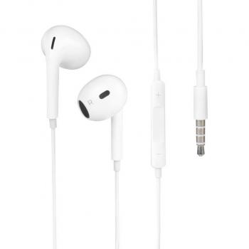 Intra‑Auriculaires Nuvance Filé + Mic Blanc