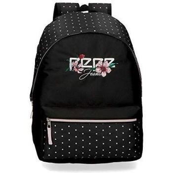 Mochila Pepe Jeans London Armade para Niñas en Negro 13x30x37 cm